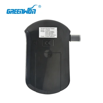 GREENWON LCD Digitálny Dychu Alkohol Test Analyzer Breathalyzer Tester Alcoholicity Meter Detektor Čierna