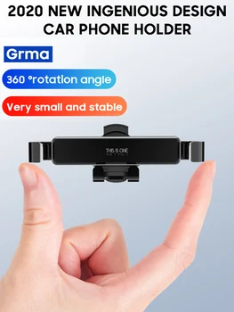 GRMA Mini Držiak do Vozidla Skladacie Kovové Gravitácie Držiak GPS Air Vent Klip Pripojiť Mobilný Telefón, Stojan, Držiak Pre iPhone Samsung Xiao