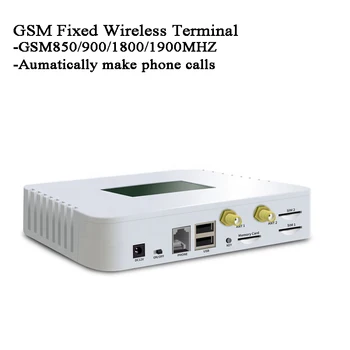 GSM pevné bezdrôtové pripojenie terminálu Automaticky volať telefónne IVR nahrávanie Telemarketing Reklama Káblové telefón Displej LCD GSM modulu