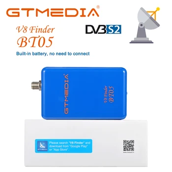 GTmedia V8 Finder BT05 Digitálneho Satelitného vyhľadávacieho zariadenia S Android & IOS Systému Aplikácie Freesat BT03 Upgrad HD1080P pridať Batérie Sat Finder