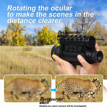 Guarder WG-50 Plus Nočný pozorovací Ďalekohľad s Wifi Funkcia IR Monokulárne Voľne žijúcich živočíchov 6x50mm Lov Infračervené 850NM HD Kamerou