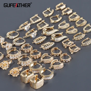 GUFEATHER M938,šperky, doplnky,spona háčiky,18k zlatom,meďou kovov,ručne vyrobené,diy doplnky,šperky robiť,10pcs/veľa
