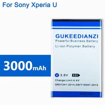 GUKEEDIANZI BA600 3000mAh Nový Náhradný Telefón Batéria Pre Sony Xperia U ST25I st25a st25 Kumquat Lítium -