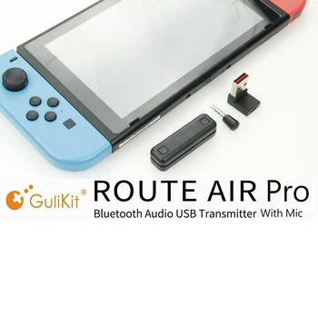 Gulikit Trasy Air Pro Bluetooth Adaptér pre Nintendo Prepínač & Lite, PS4/PC, Podpora v Hre Hlasový Chat,Pripojte AirPods
