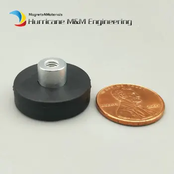 Gumené Magnetický Disk Dia. 22 43 66 88 mm LED Svetlo Holding Pozornosti Držiteľ vnútorný Závit, NdFeB Magnetmi Neodýmu Magnet