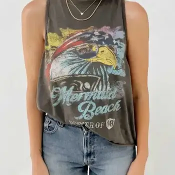 Gypsylady Rock & Roll Svalov Tank top tričko ženy sleevless bežné plus veľkosť žien t shirt cototn grafické tees ženy nového roku 2020
