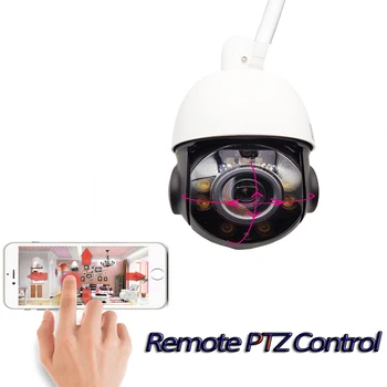 H. 265 5MP 30x Optický Zoom Ľudských Auto tracking POE Wifi Siete, IP PTZ Kamery, Onvif, TF Card Slot, CCTV Bezdrôtový Video Kamera
