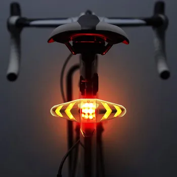 #H40 Bicyklov Svetla LED USB Nabíjateľné Varovanie zadné svetlo na Bicykel Zadné Svetlá Smart Bezdrôtové Diaľkové Ovládanie Zase Signálneho Svetla