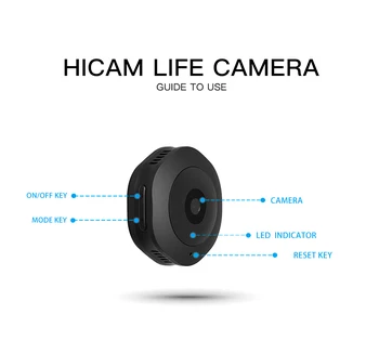 H6 DV/Wifi Mikro Kamera Noc Verzia Mini Akcia Fotoaparát s pohybovým Senzorom Videokamera Hlas, Video Rekordér Malých Cam