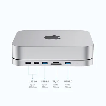 Hagibis USB-C Rozbočovač pre Mac mini M1 s SATA Pevný Disk Šachty Typ-C SSD Prípade dokovacej stanice podiel do roku 2020 Nový Mac mini