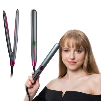 Hair Straightener Profesionálne Titán Ploché Železo Digitálny LCD Displej Ploché Železo Česať Vlasy Curler Starostlivosť o Krásu kulma