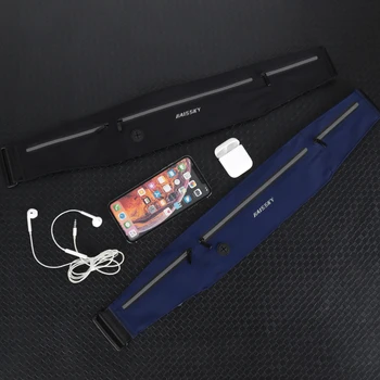 Haissky Elastické Opasok Beží Fón Taška puzdro pre iPhone SE 2020 11 Pro Max Xs Max XR 8 7 6 Tri Vrecká Vodotesná Športová Taška