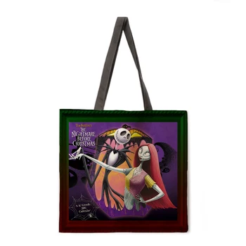 Halloween bielizeň bežné tote bag skladacia nákupná taška lady taška cez rameno lady kabelke peňaženku, módne plážová taška