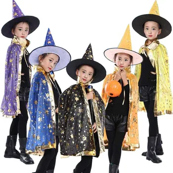 Halloween Kostým Plášte s Čiapky pre Deti, Chlapci Dievčatá Halloween Tekvica Halloween Kostýmy pre Ženy, Dospelých, Kostým