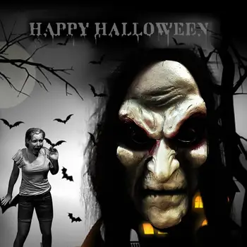 Halloween Zombie Masky Duchov Festival Hororové Masky Strašidelné Halloween Dlhé Vlasy Ghost Strašidelné Masky Cosplay Rekvizity Strašidelné Strana Dodávky