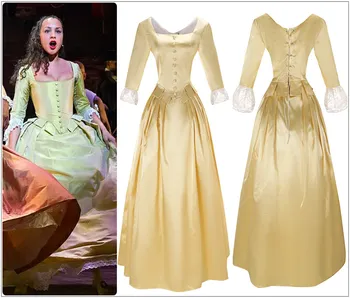 Hamilton Peggy Kostým, Šaty Koloniálnej Lady Korzet-Štýl plesové Šaty Viktoriánskej Stredoveké Sukne pre Halloween