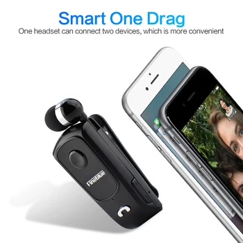 Hands-free Klip Pre Stereo Slúchadlá S Mikrofónom Prenosné Slúchadlá HD Hovor Finazul F920 Bluetooth 4.0 Wireless Headset Zdvíhateľnej