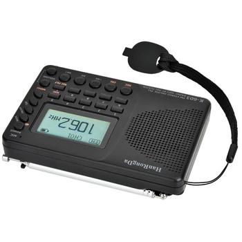 HanRongDa K-603 Full Band Rádio, Bluetooth, FM, AM SW Prenosné Vreckové Rádia, MP3 Digitálny REC Rekordér Podporu Micro-SD Karty
