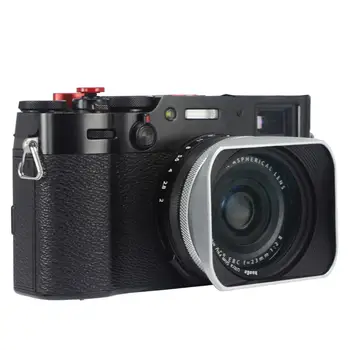 Haoge LH-X200S Fuji X100V Námestie Kovové clona s 49 mm, Adaptér Krúžok a Spp pre Fujifilm X100F X100T X100S X70 Fotoaparát