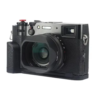 Haoge LH-X54W pare-soleil carré sk métal avec anneau adaptateur 49 mm, et capuchon pour appareil foto Fujifilm Fuji X100V X100F X