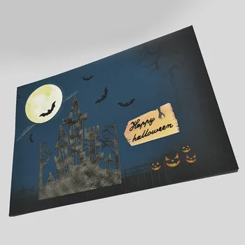 Happymems Halloween Zomrie Karty, Takže Vzorkovníka starého Hradu Rezacie Zomrie Scrapbooking Bat písmená vysekávané razba Remeslá