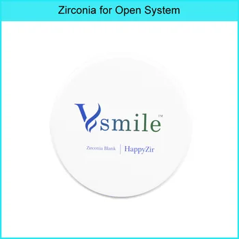 HappyZir ST Viacvrstvových Zirconia Bloky pre 98mm Otvoriť CADCAM Systém na Zubné laboratórny Technik