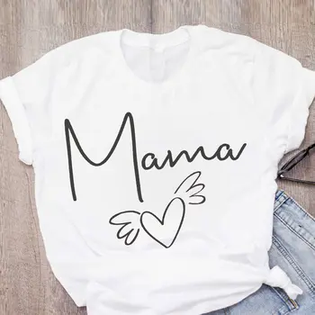 Hararuku Mama T-shirt Femme Móde Ženy Krátky Rukáv Ulzzang Vytlačené Mama Život Tričko Retro Tee Top kórejské Oblečenie,Drop Ship