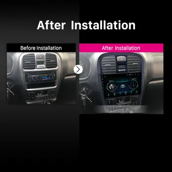 Harfey Android 9.0 Auta GPS rádio 9 palcový Auto Multimediálny Prehrávač pre Hyundai Sonata 2003 2004 roky 2005-2009 podpora Carplay TPMS DVR