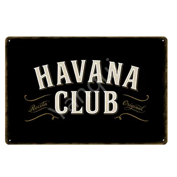 Havana Club Doska Taliansko Pivo Martini Vintage Kovové Lišty, Kaviareň, Pub, Bar Dekoratívne Prihlásiť Samolepky Na Stenu Umenie Plagátu Domova