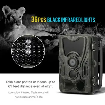 HC801A 16MP 1080P Chodník Video Lov IR Kamera Nočného Videnia Voľne žijúcich živočíchov Fotoaparát monitoring voľne žijúcich živočíchov Žijúcich Fotoaparát