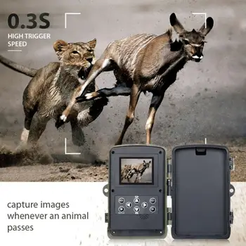 HC801A 16MP 1080P Chodník Video Lov IR Kamera Nočného Videnia Voľne žijúcich živočíchov Fotoaparát monitoring voľne žijúcich živočíchov Žijúcich Fotoaparát