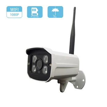 HD 1080P 2MP WiFi IP Kamera, Bezdrôtové Onvif CCTV Kamery Home Security Dohľadu Micro SD Kartu Exteriérový Vodotesný Fotoaparát
