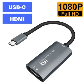 HD 1080P 4K Typ C-HDMI Video Capture Kariet HDMI USB-C Video Capture Dosková Hra Záznam Live Streamingové Vysielanie