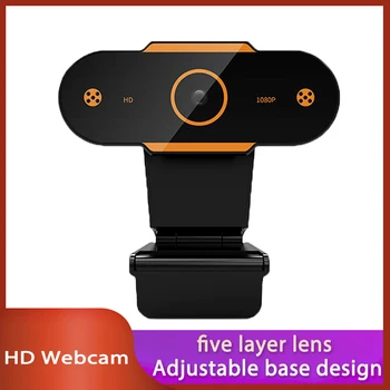 HD 1080P Kamera Mini Počítač PC Webkameru s Mikrofónom USB Konektor Automatické Zaostrovanie Kamery Pre PC Počítač Mac Notebook YouTube Fotoaparát