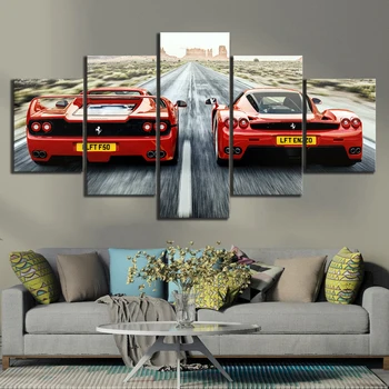 HD Luxusné Auto na Stenu Decor Obrazy Ford Mustang Športové Auto Plagát Plátno na Maľovanie na Stenu Umenia pre Obývacia Izba Dekor