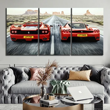 HD Luxusné Auto na Stenu Decor Obrazy Ford Mustang Športové Auto Plagát Plátno na Maľovanie na Stenu Umenia pre Obývacia Izba Dekor