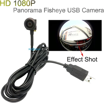 HD1080P Mini USB Kameru Panoramatické fisheye micro USB, Fotoaparát Video Dohľad UVC 2.0 MP Fotoaparát mini Windows Fotoaparát