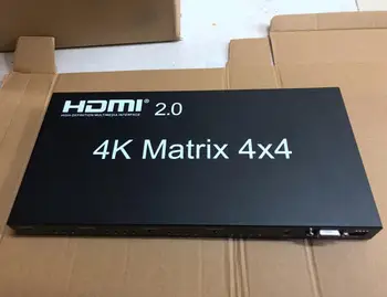 HDMI 2.0 4K 60Hz HDMI Matice 4x4 Switcher Splitter 4 V 4 Sa Prepnúť Split 1080P True Matice Audio Video Converter w/ RS232 EDID