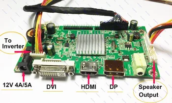 HDMI+DVI+DP LCD Radič Dosky Monitora Auta invertor držiak pre 2560X1440 LM270WQ1(SD)(C1) LM270WQ1-SDC1 Monitor displej