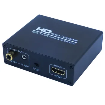 HDMI / DVI + SPDIF Audio Stereo Spliter Converter HDMI-DVI Audio Splitter s HDCP Odstránenie HD 1080P Video