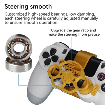Herné Racing Wheel Mini Riadenia Herný ovládač pre Sony PlayStation PS4 3D Vytlačené Príslušenstvo