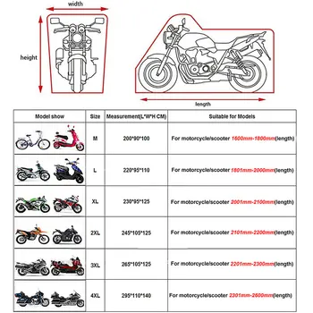HEROBIKER Motory Bicykel, Motocykel Zahŕňa Prachu Nepremokavé Vonkajšie Vnútorné Dážď, UV Protector Kryt Kabát Pre Požičovňa Skútrov 9 Farieb