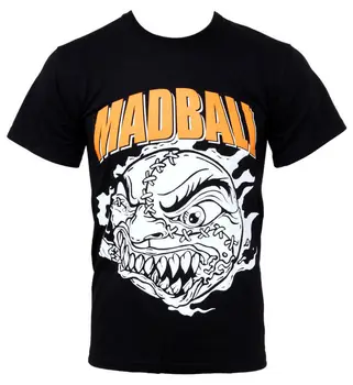 Herren T-Shirt Madball Klasické Lopta Čierny S
