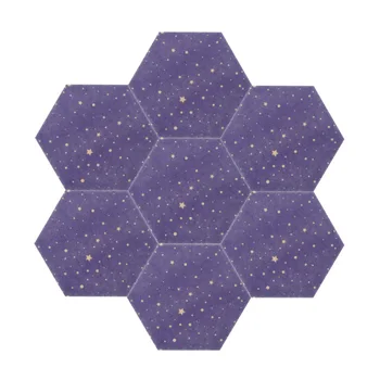 Hexagon Moon Star Cítil, Lamela List Message Board Zobrazenia Fotografie DIY Umelecké Dekorácie Office Plánovač Plán Rada