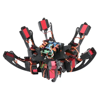 Hexapods Six-Legged Spider Plazenie Robot s 32ch Ovládači PS2 Kontroly a 25 kg Kov Kormidlového zariadenia YF6125 Digitálne Servo