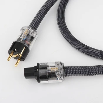 Hi-End 400 podpis hifi audio EÚ napájací kábel čistej medi, napájací kábel s P-029E napájací konektor