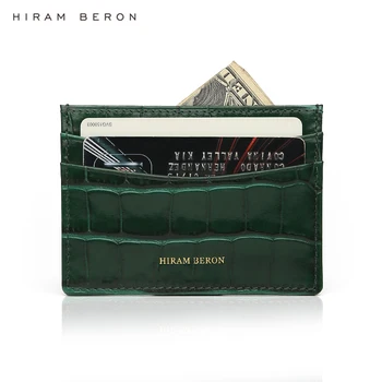 Hiram Beron monogrammed telefón prípadoch a držiteľov preukazu najlepšie darčeková sada pre Vianoce, zelená farba kľúča držiteľa dropship