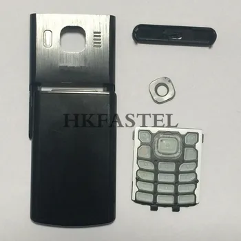 HKFASTEL Pre Nokia 6500c 6500 classic Black Nové Úplné Mobilný Telefón Bývanie Kryt Puzdro + anglický arabský Klávesnicu, doprava Zdarma