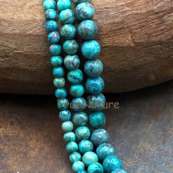 Hladké Južnej Afriky Turquoises Voľné Perličiek Kolo Turquoises Korálky Pre Šperky, Takže 6-10 mm BE7442