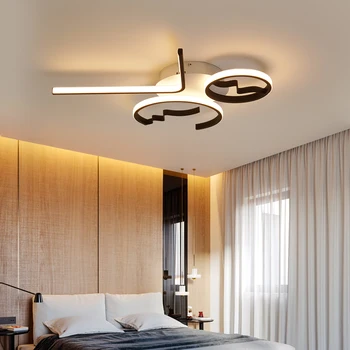Hliníkové Vlna Stropné Svietidlá Moderné LED Lampy, Obývacia izba, Spálňa svietidlo plafonnier Spálňa Stropné Svietidlo Lampara de techo